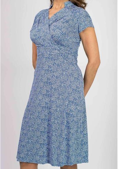 Трикотажное платье PAULINE- FLORAL BLUE