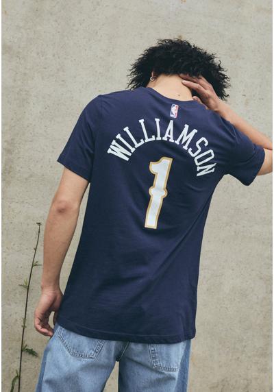 Футболка NBA ZION WILLIAMSON NEW ORLEANS PELICANS NAME & NUMBER TEE