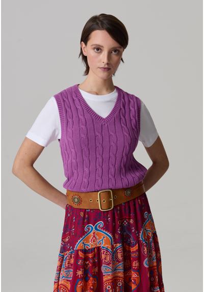 Жилет CLOSED GILET WITH CABLE DESIGN