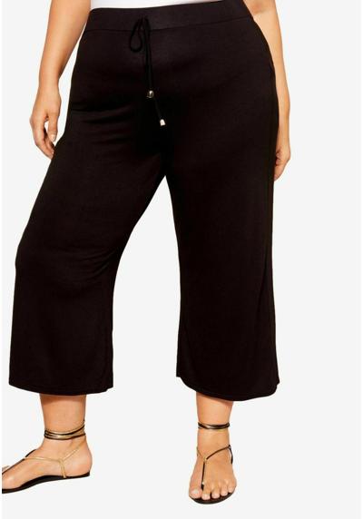 Брюки BELTED WIDE LEG CULOTTE- PLUS SIZE