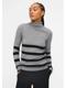 medium grey melangestripes/black col