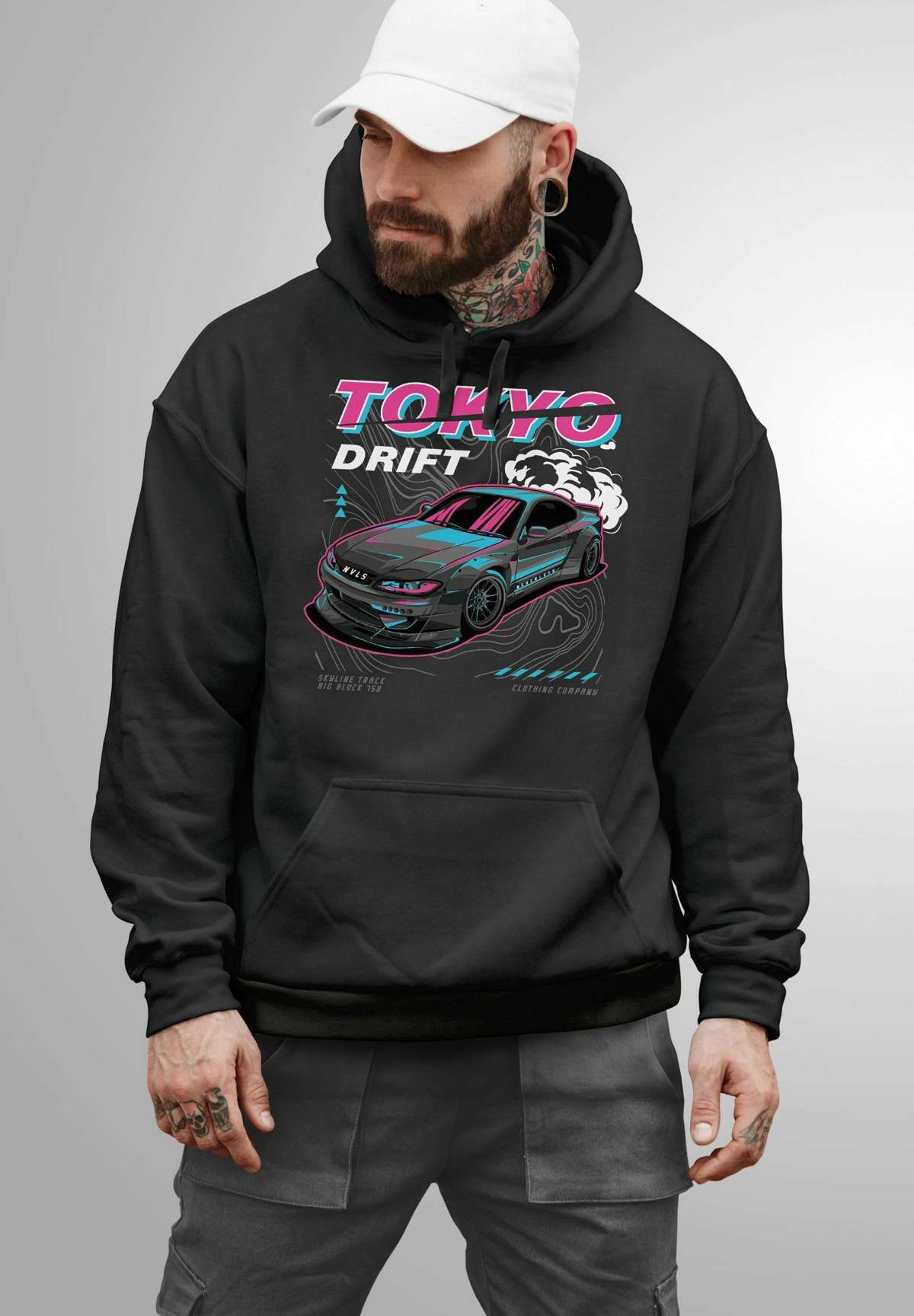 Пуловер TOKYO JAPAN STYLE RACING CAR AUTO FASHION STREETSTYLE