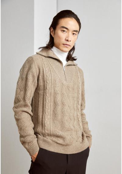 Пуловер HALFZIP CABLE KNIT