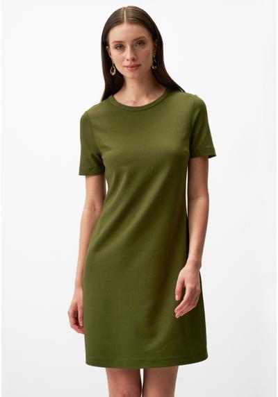 Трикотажное платье ROUND NECK SHORT SLEEVE