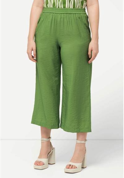 Брюки TEXTURED WIDE LEG ELASTIC WAIST CULOTTES