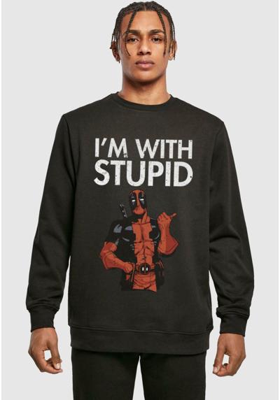 Кофта DEADPOOL I AM WITH STUPID CREWNECK