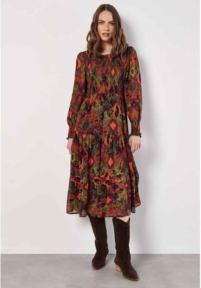 Платье SMOCKED IKAT MIDI