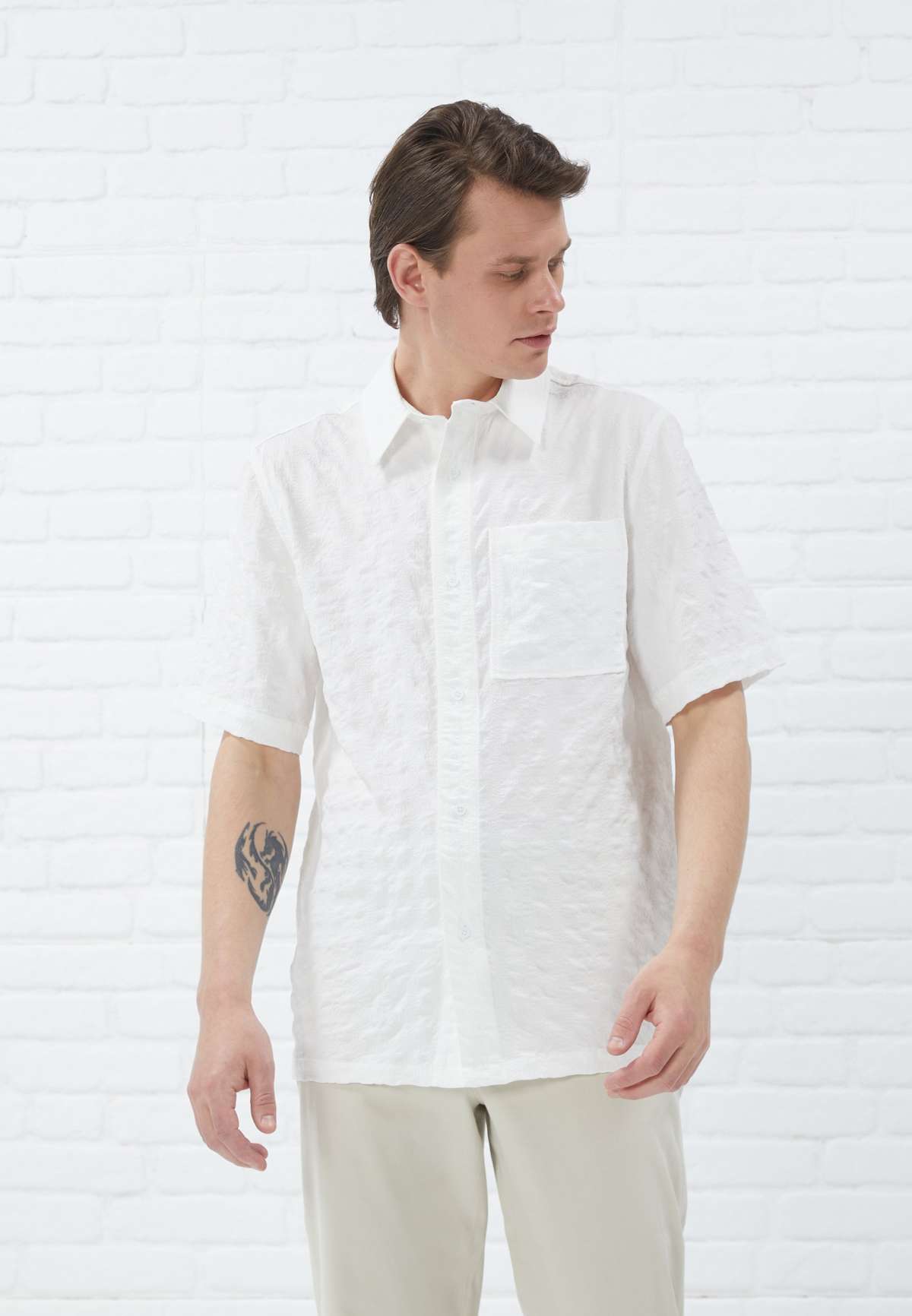 Рубашка TEXTURED SHORT SLEEVE SHIRT