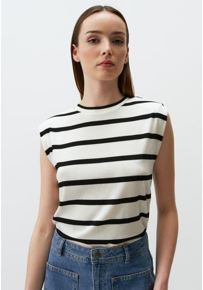 Топ SLEEVELESS STRIPED T-SHIRT WITH WADDING