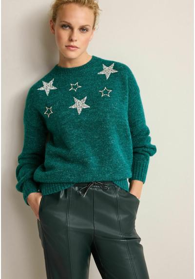 Пуловер STAR EMBELLISHED CREW NECK