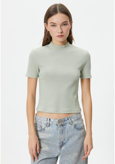 Футболка TURTLE NECK CROP SHORT SLEEVE