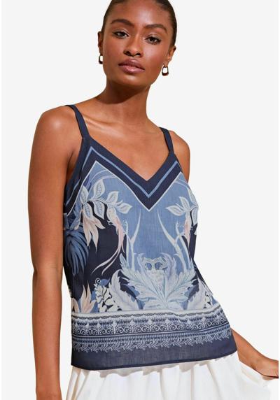 Топ PRINTED V NECK