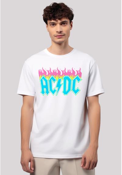 Футболка ACDC NEON FLAMES