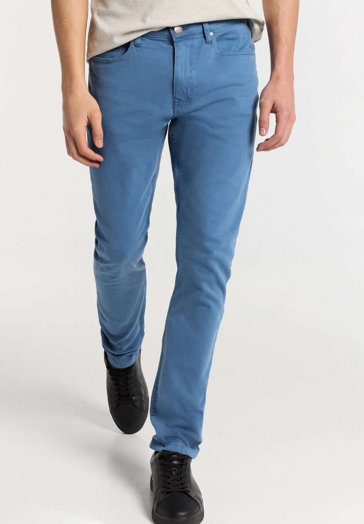 GESCHNITTENE - MEDIUM 5-POCKET- GRÖSSE IN ZOLL - Jeans Straight Leg GESCHNITTENE