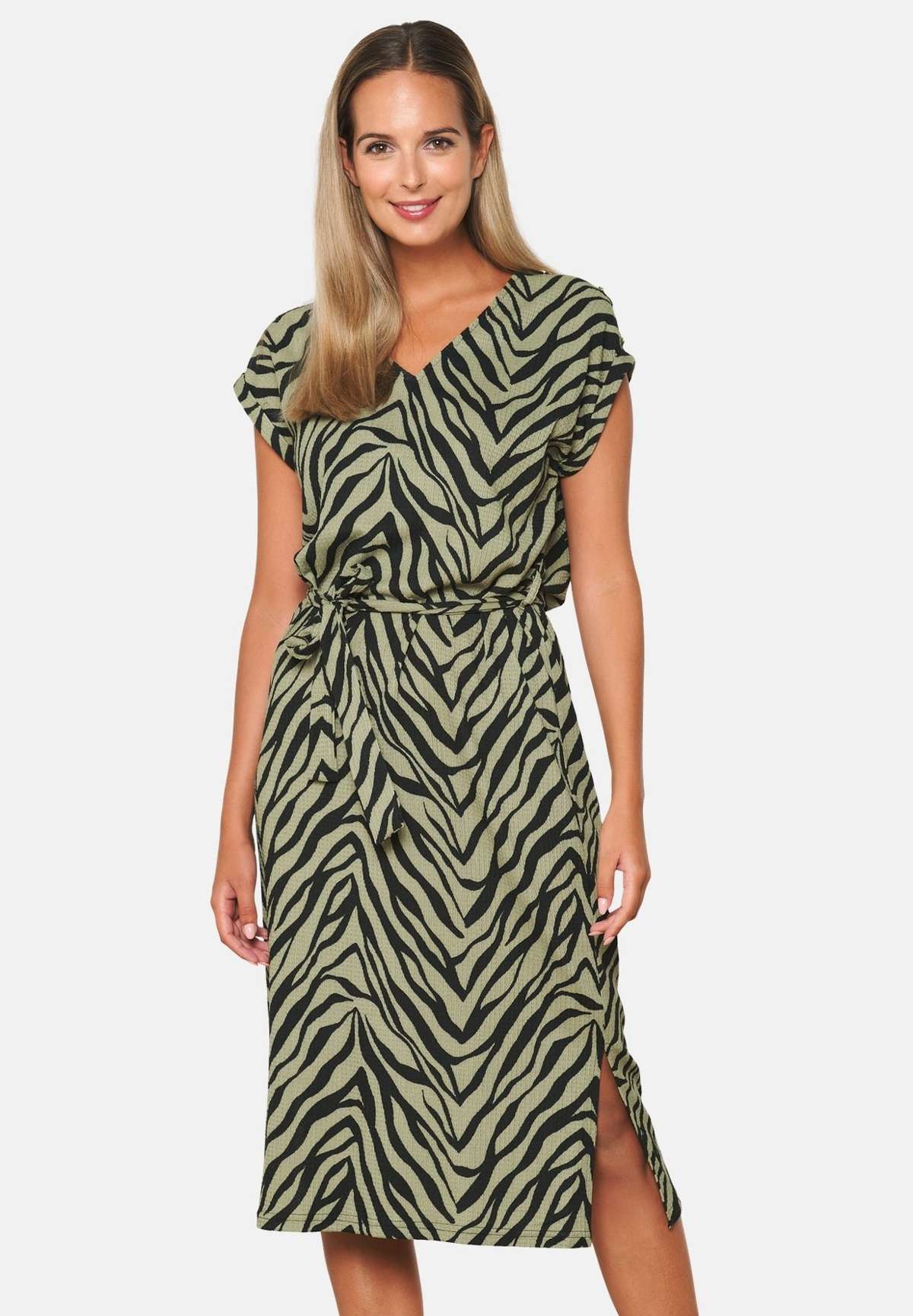 Трикотажное платье ZEBRA PRINT