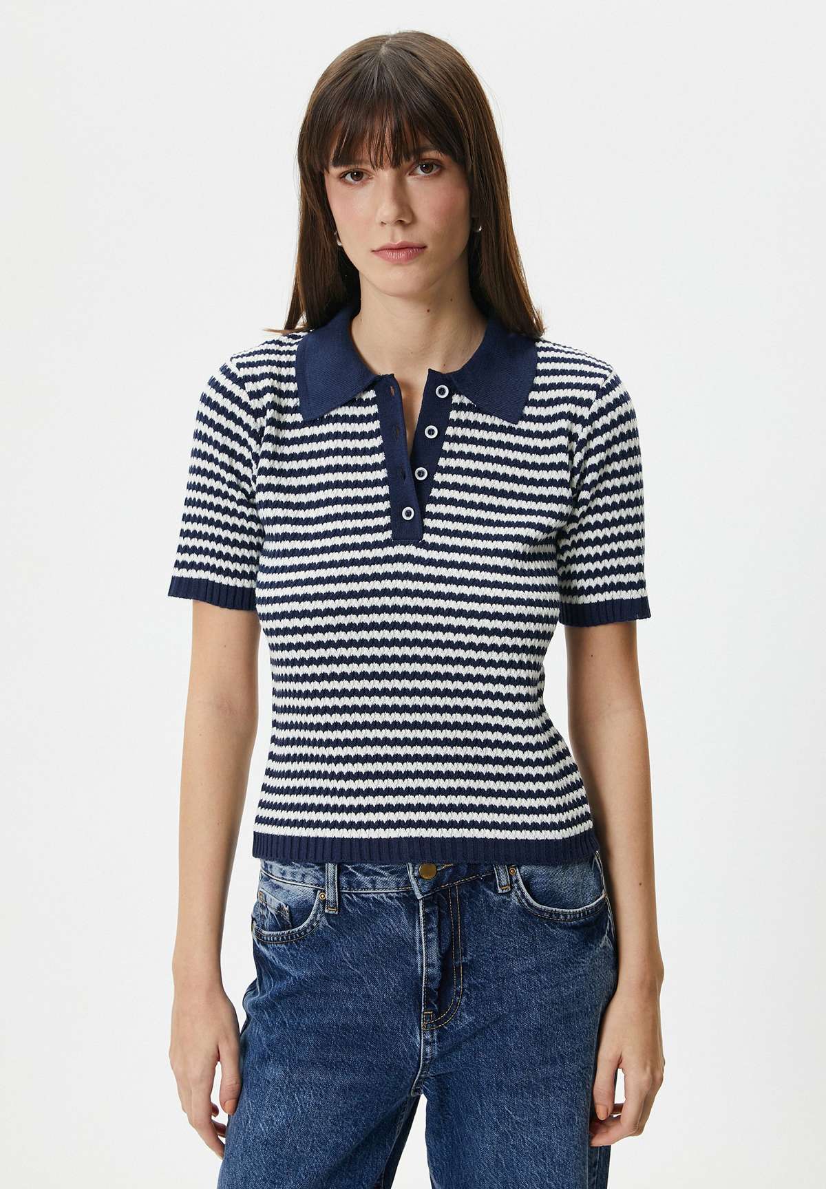 Кофта-поло SHORT SLEEVE BUTTONED