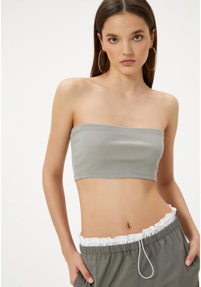 Топ CROP STRAPLESS