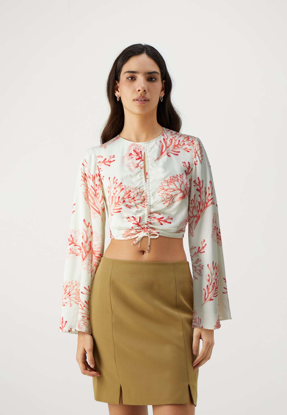 Блузка INDRA WIDE SLEEVE CROPPED