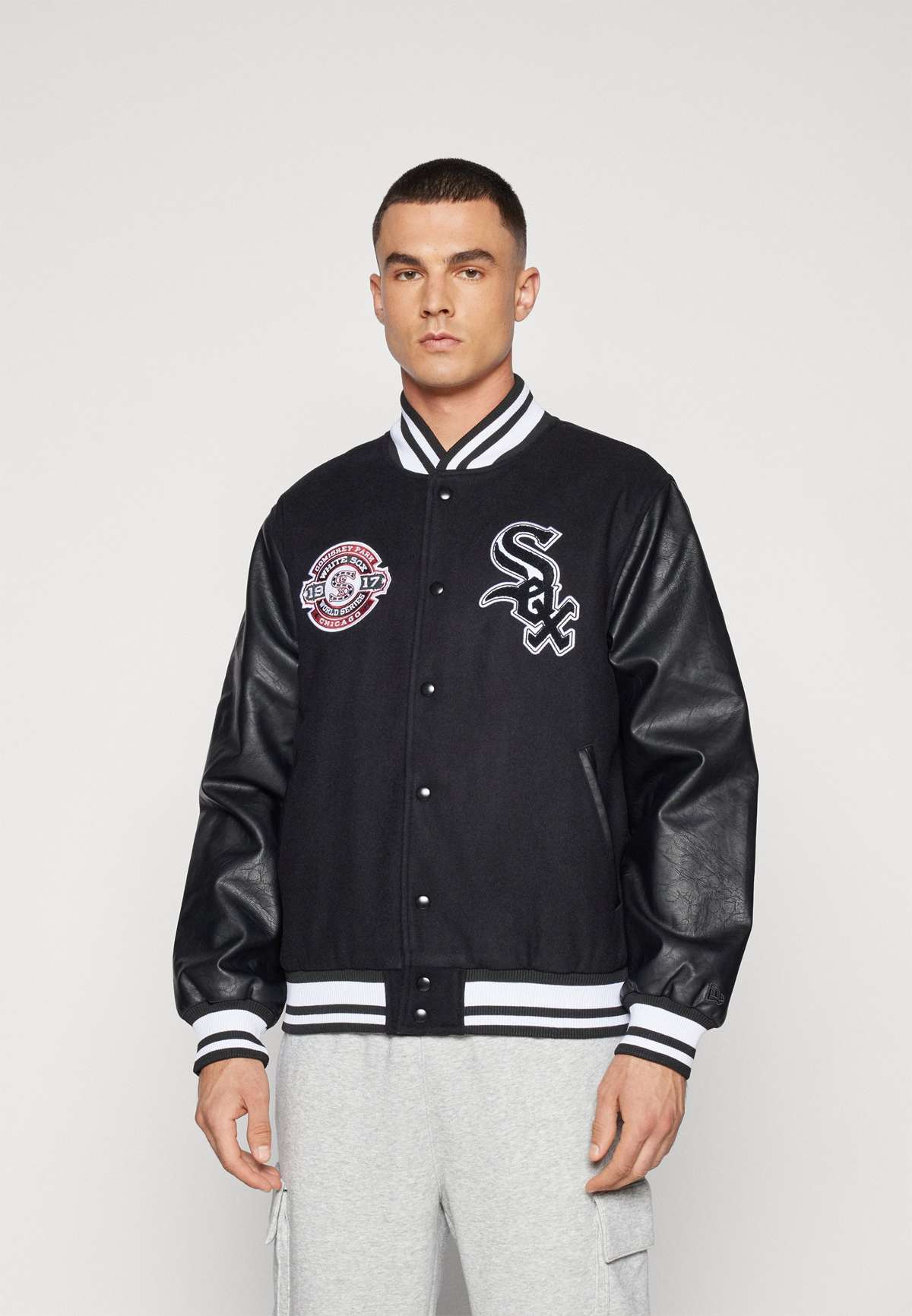 Куртка MLB CHICAGO WHITE SOX PATCH VARSITY JACKET