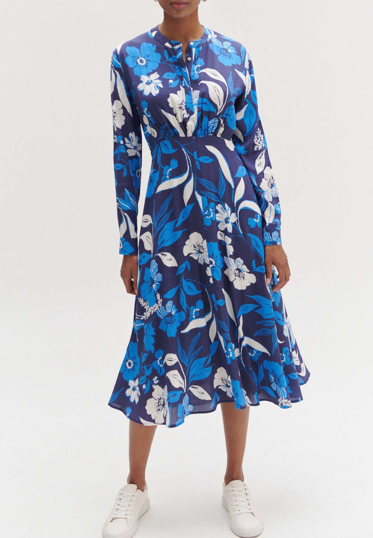 Платье-блузка FRENCH BRAND FASHION ELEGANT MODERN BLUMEN