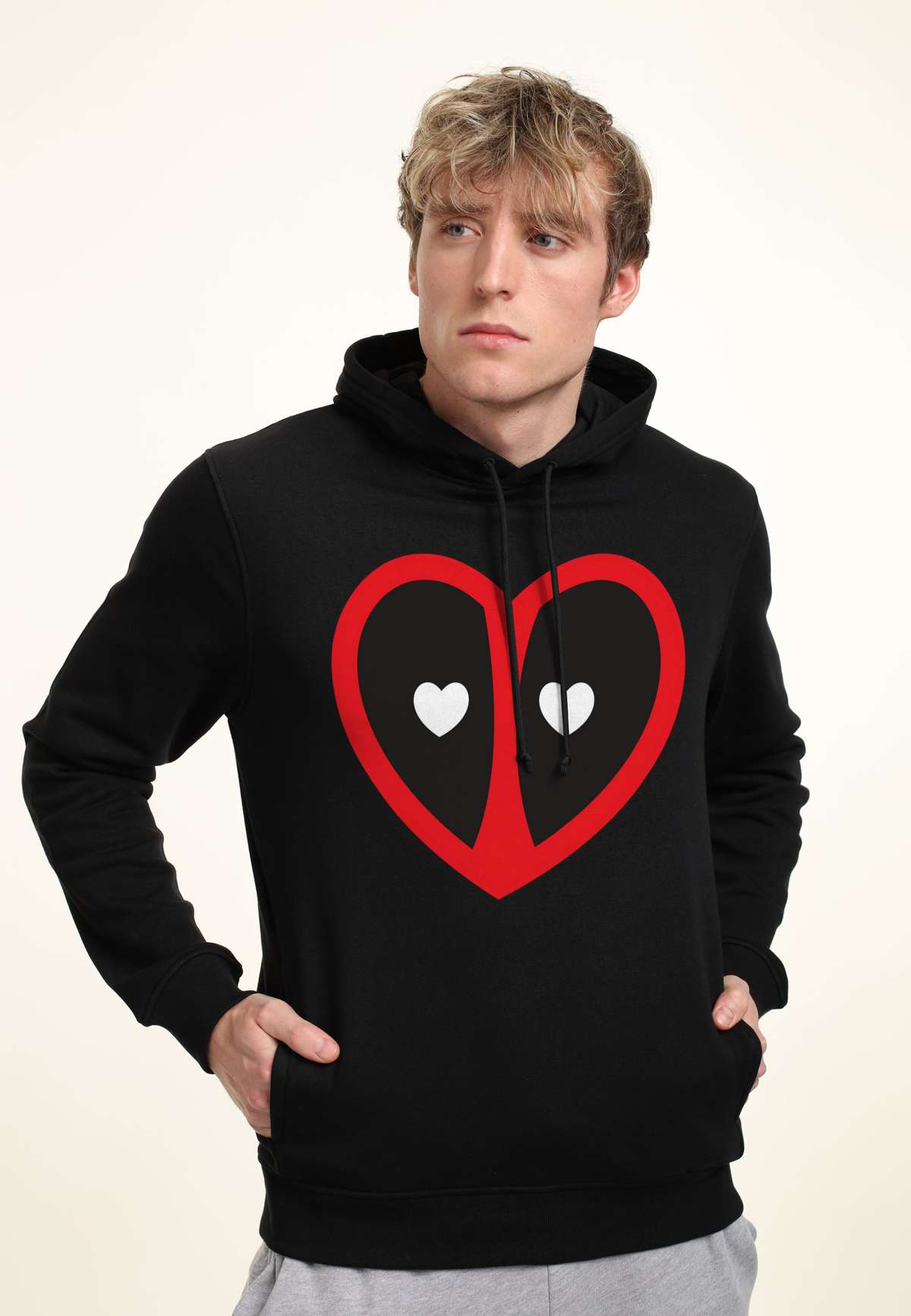 Пуловер DEADPOOL HEART LOGO