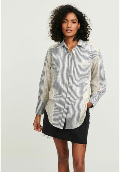 Блуза-рубашка SPLICED STRIPE