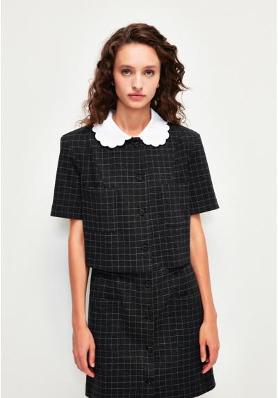 Платье-блузка ROUND COLLOR PUCKET DETAILED
