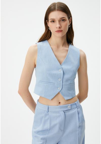 Жилет V NECK BUTTONED POCKET DETAIL