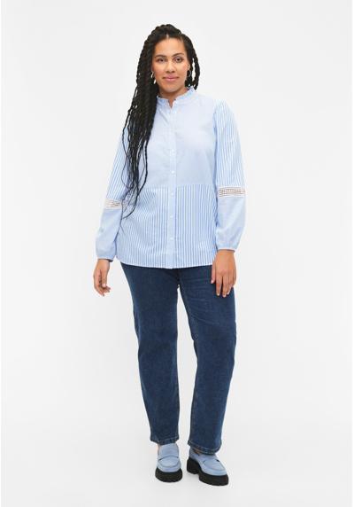 Блуза-рубашка WITH RUFFLE COLLAR AND BAND