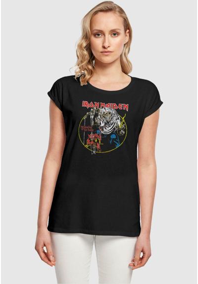 IRON MAIDEN - COLOURS CIRCLE EXTENDED SHOULDER TEE - T-Shirt print IRON MAIDEN