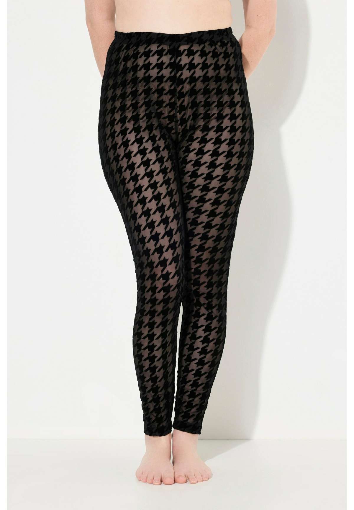 Легинсы SHEER FLOCKED HOUNDSTOOTH