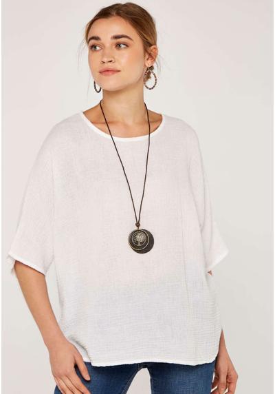 Блузка WAFFLE BATWING NECKLACEE