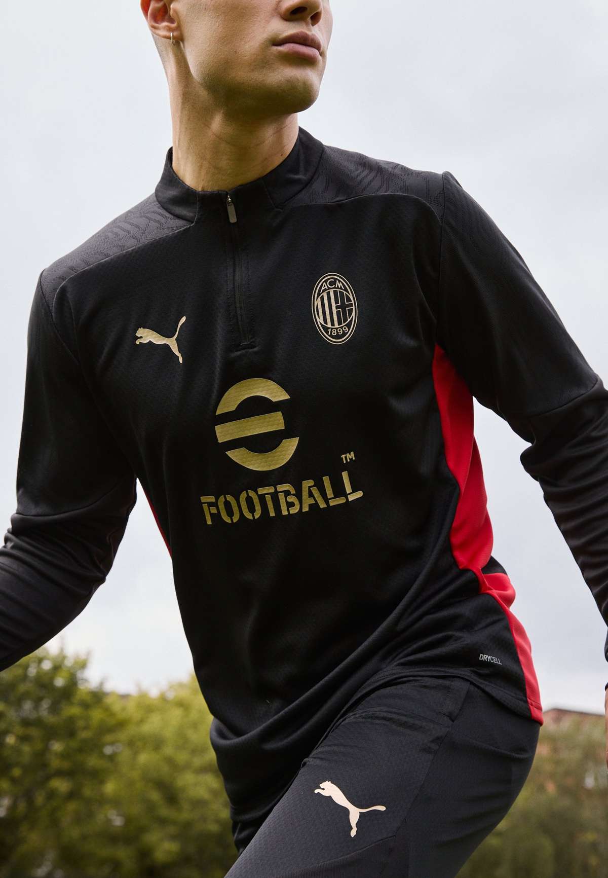 AC MILAN TRAINING 1/4 ZIP - Vereinsmannschaften AC MILAN TRAINING 1/4 ZIP