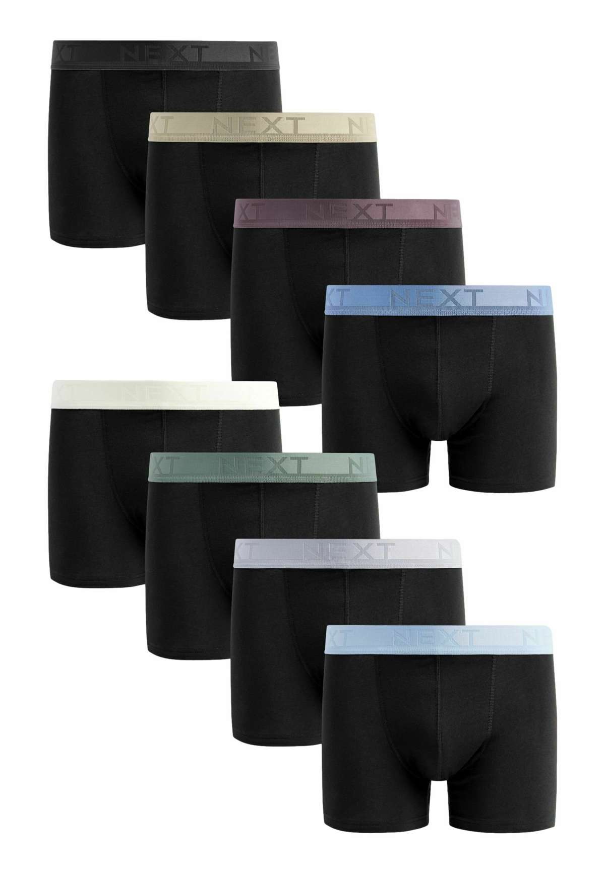 Боксеры TEXTURED COLOUR WAISTBAND 8 PACK.