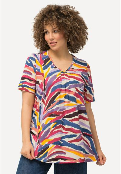 Футболка RAINBOW ZEBRA SHORT SLEEVE V-NECK