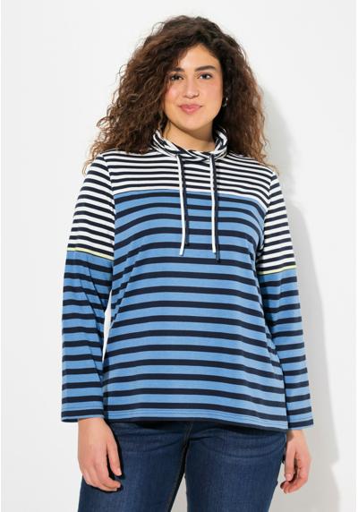 Кофта MIXED STRIPE COLLARED TEE