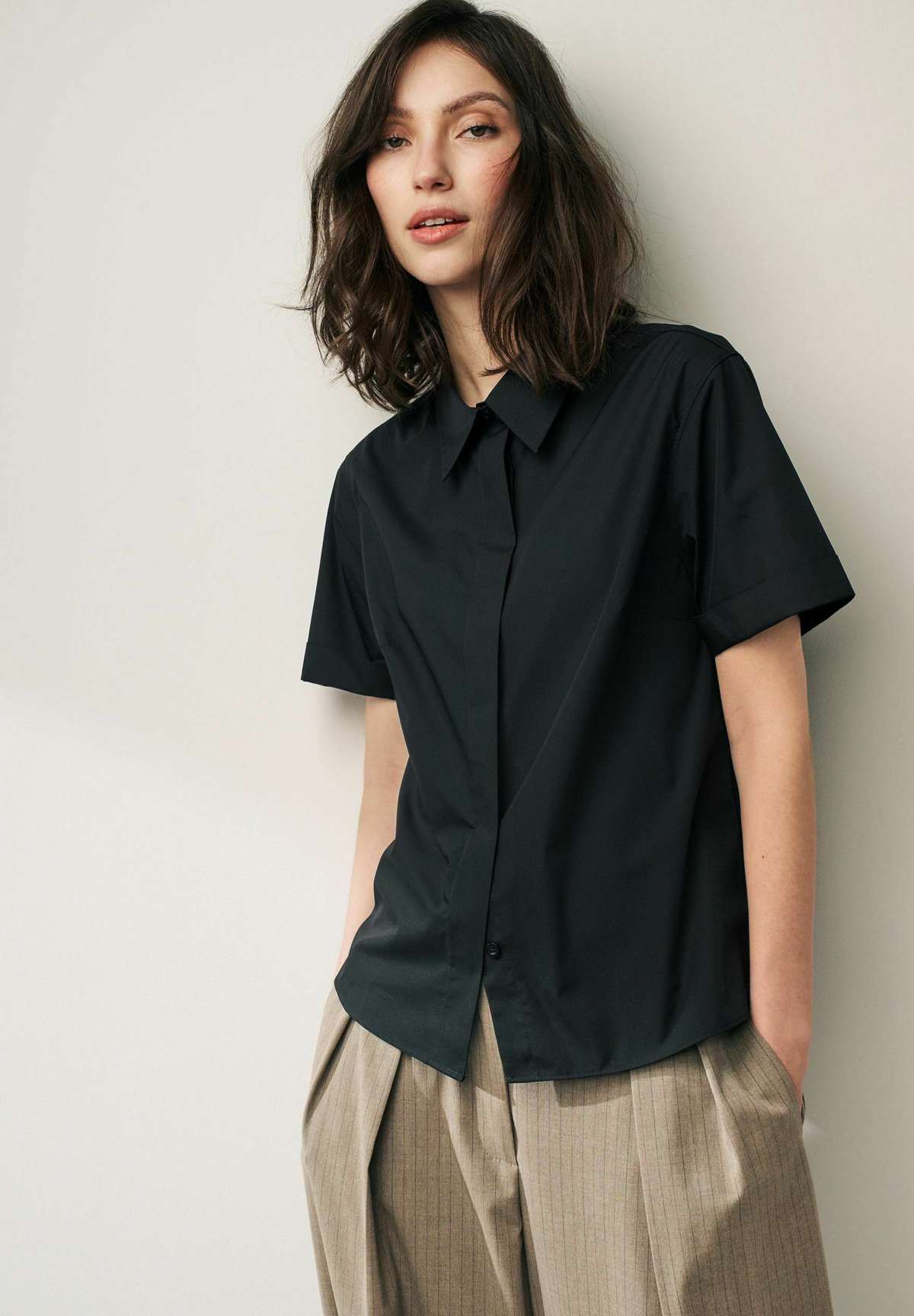 Блуза-рубашка SHORT SLEEVE COLLARED REGULAR FIT