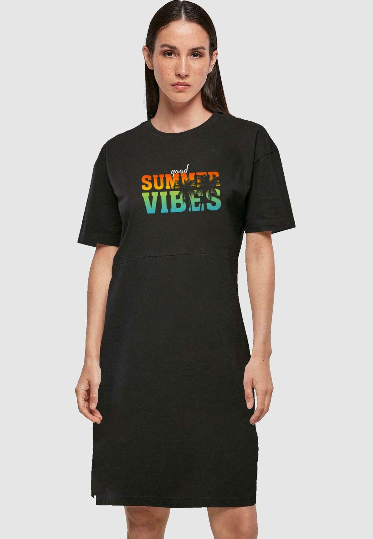 Трикотажное платье GOOD SUMMER VIBES SLIT