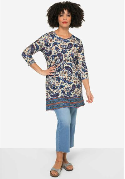 Кофта A-LINIE PAISLEY-MUSTER RUNDHALS 3/4-ARMEL