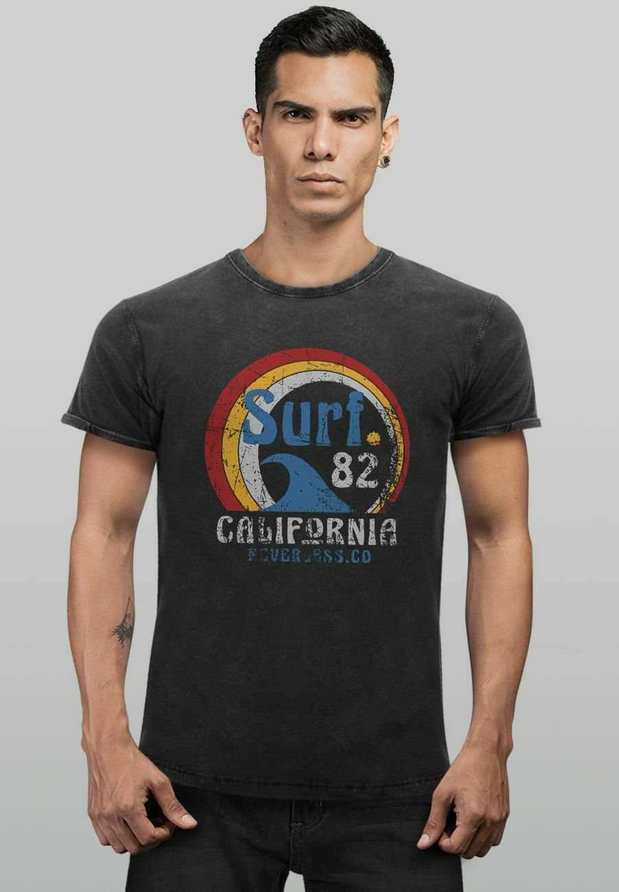 Футболка VINTAGE SURF LOGO CALIFORNIA USA WELLE SURFING STYL