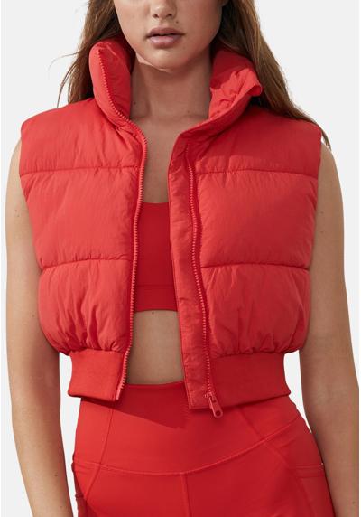 Жилет THE MOTHER CROPPED PUFFER VEST