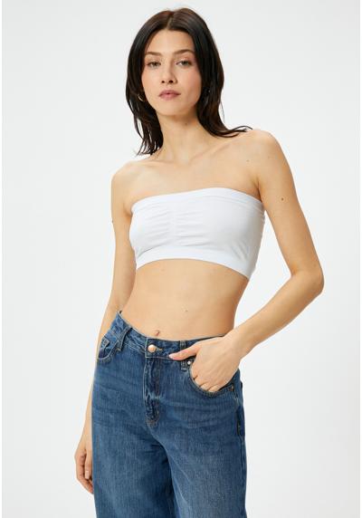 Топ STRAPLESS CROP TANK