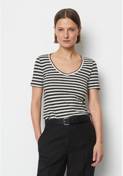 Футболка SHORT SLEEVE V-NECK STRIPED