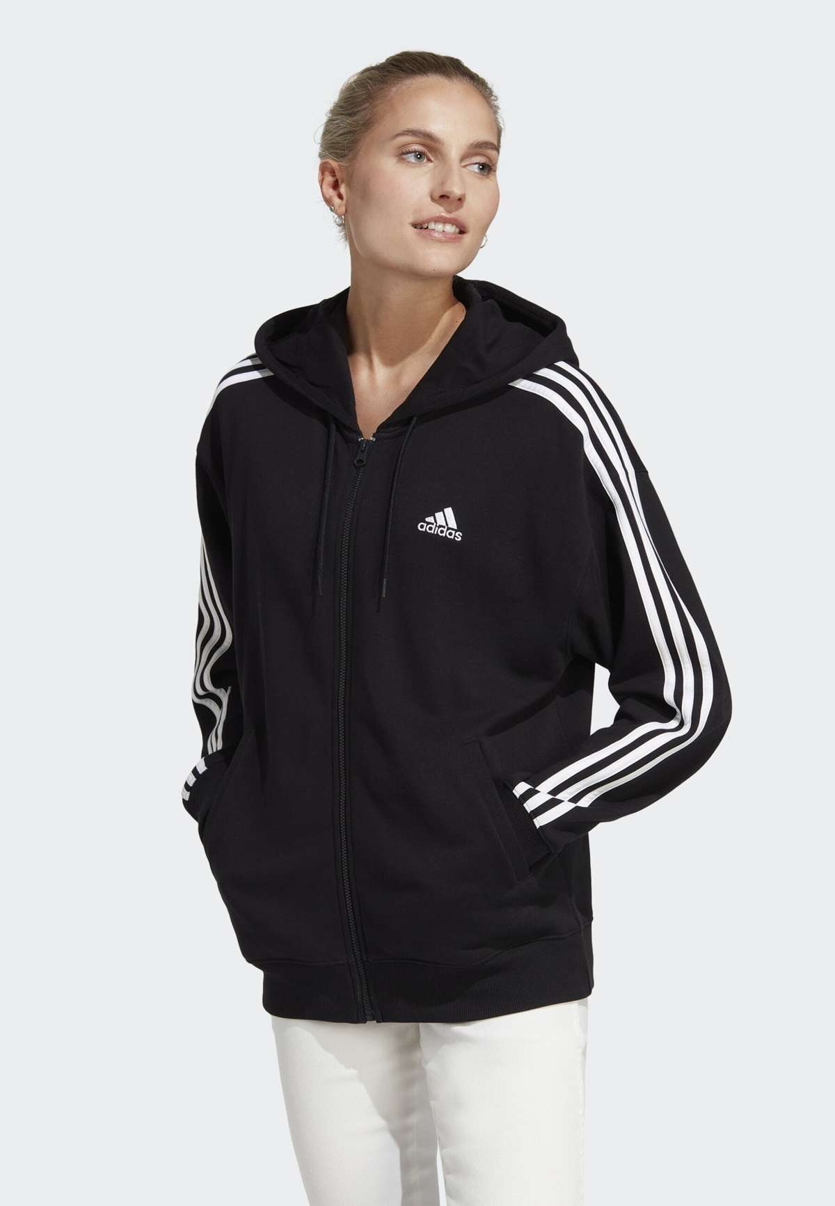 Жакет ESSENTIALS STRIPES OVERSIZED FULL ZIP HOODIE