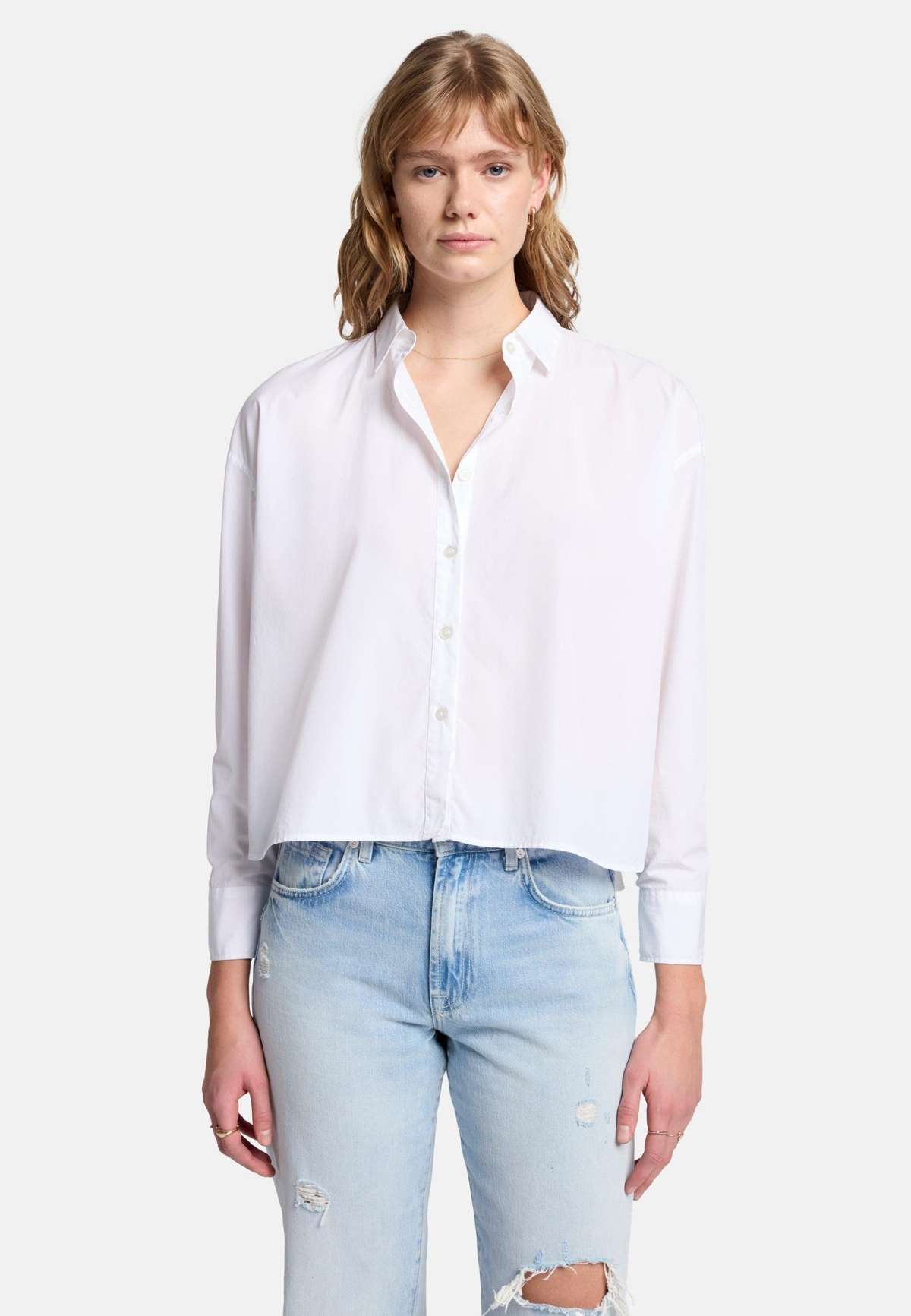 Блуза-рубашка CROPPED