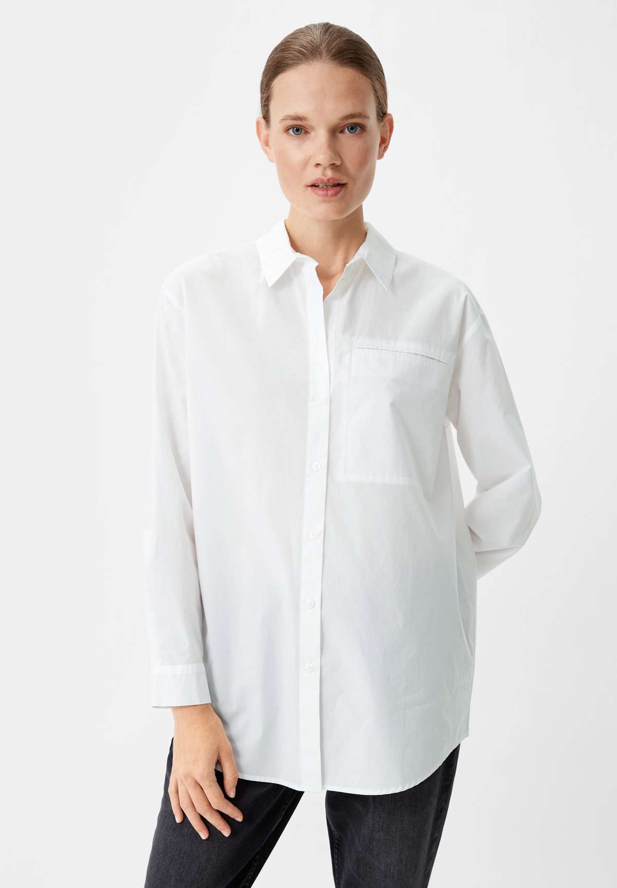 Блуза-рубашка MIT PASPELTASCHE
