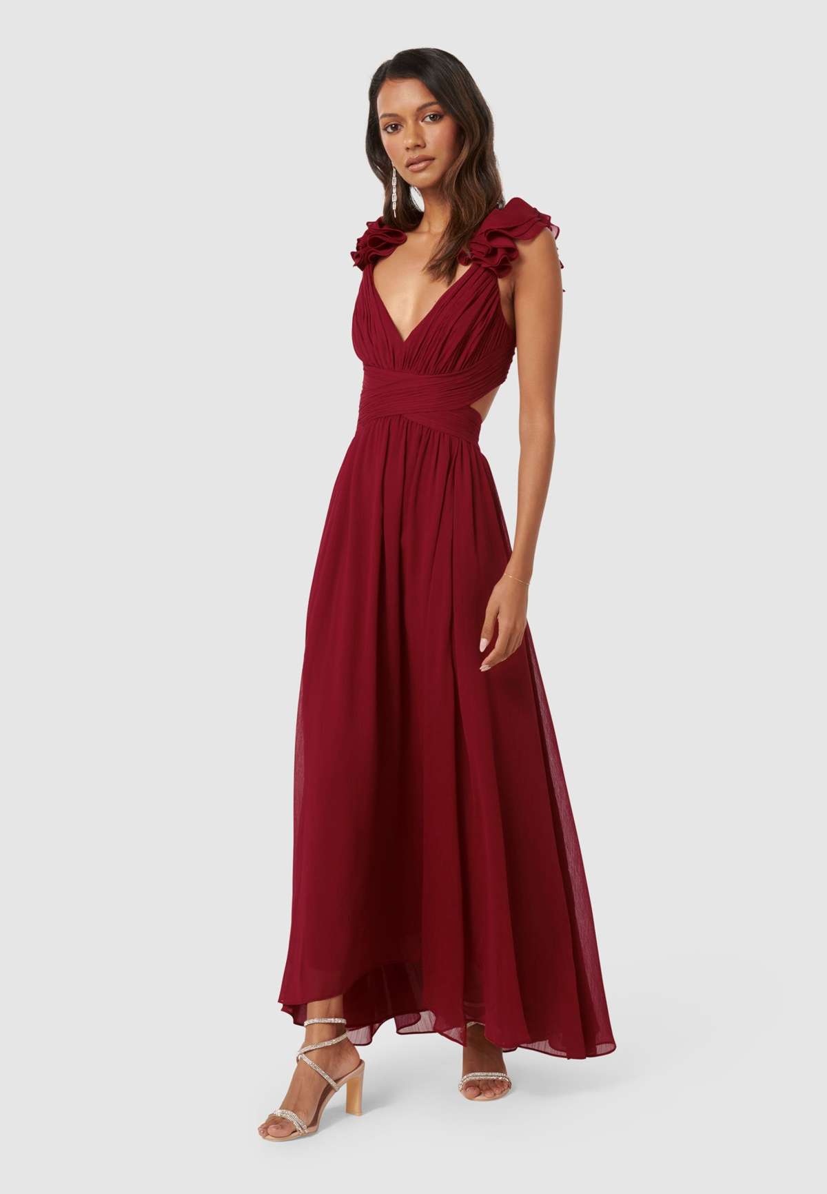 Платье SELENA RUFFLE MAXI