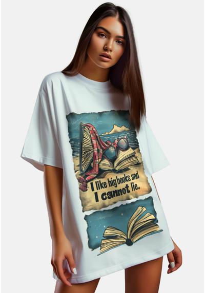 Футболка DAMEN OVERSIZED 24RSW057 BEACHSIDE BOOKLOVER