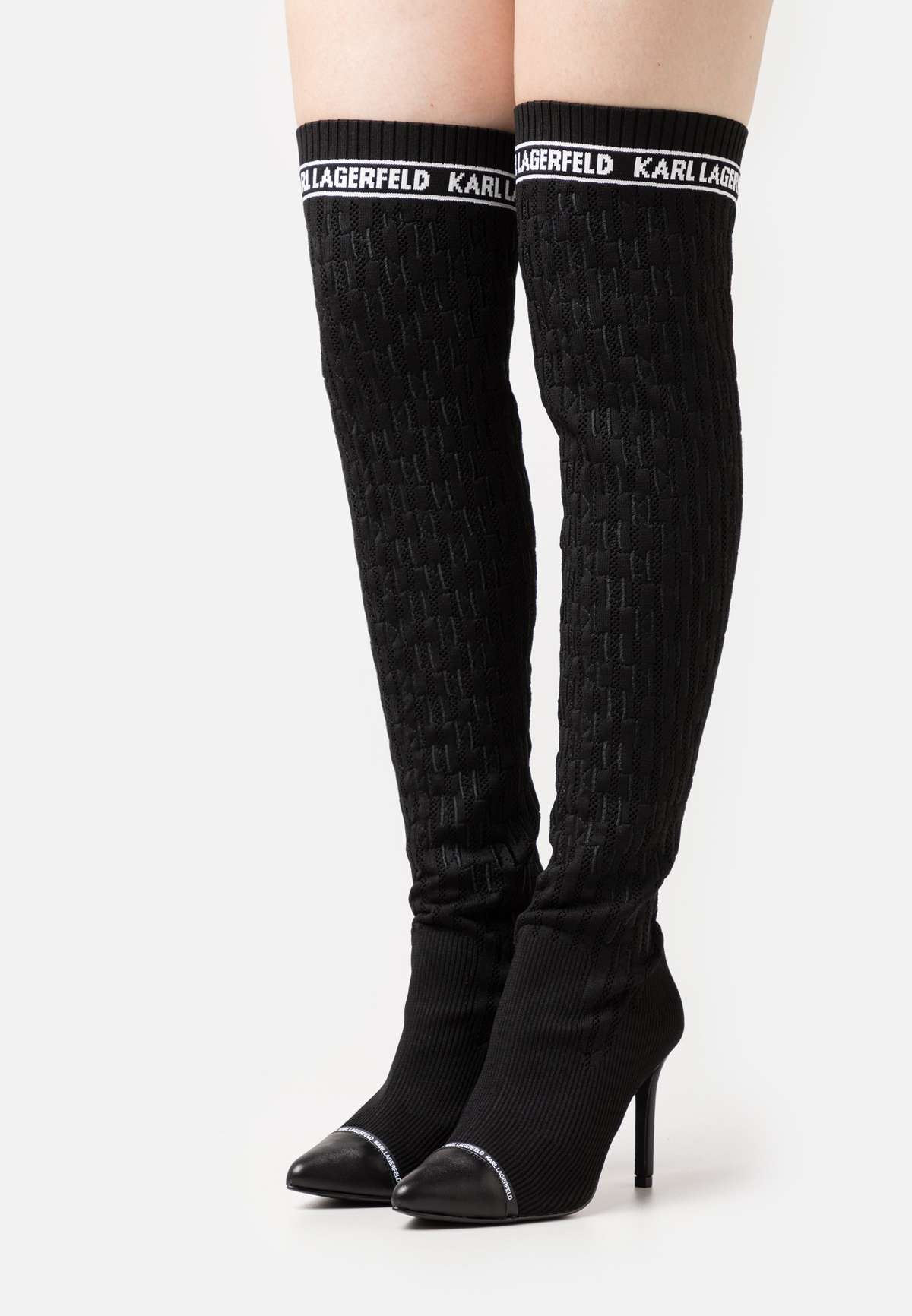 Сапоги PANDARA MONOGRAM RIBBED KNEE BOOT