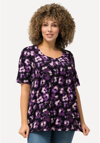 Блузка ABSTRACT FLORAL SWEETHEART NECKLINE